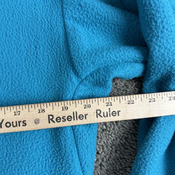 VINTAGE Columbia Fleece Jacket Womens Medium Teal Purple Full Zip Made USA 90sf - Picture 9 of 10